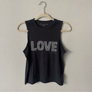 Spiritual Gangster Love Tank Dark Grey Size Small